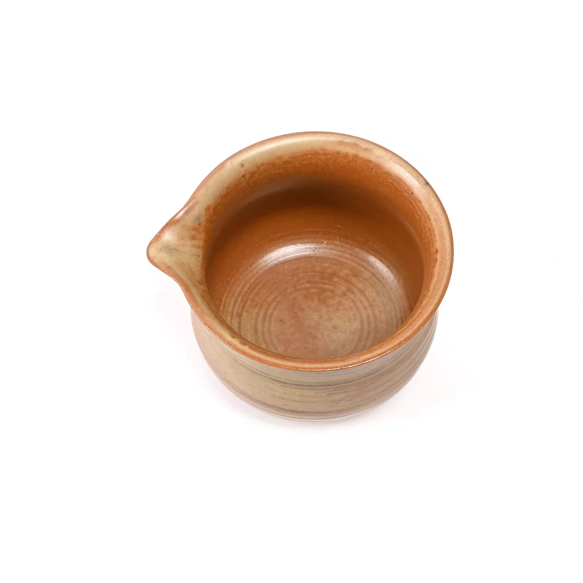 Yumatcha matcha tea bowl (chawan) for whisking matcha powder. Back Page